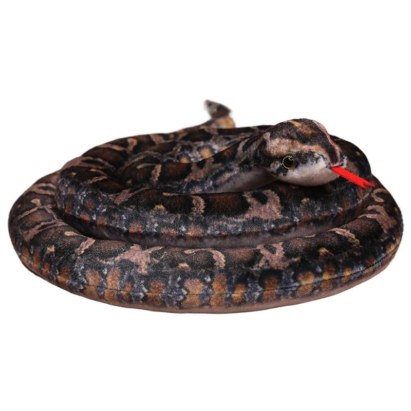 Simulated Colorful Cobra Plush Toy Stuffed Animals Snakes Plushies Doll Funny Spoof Joke Soft Toys Home Decor