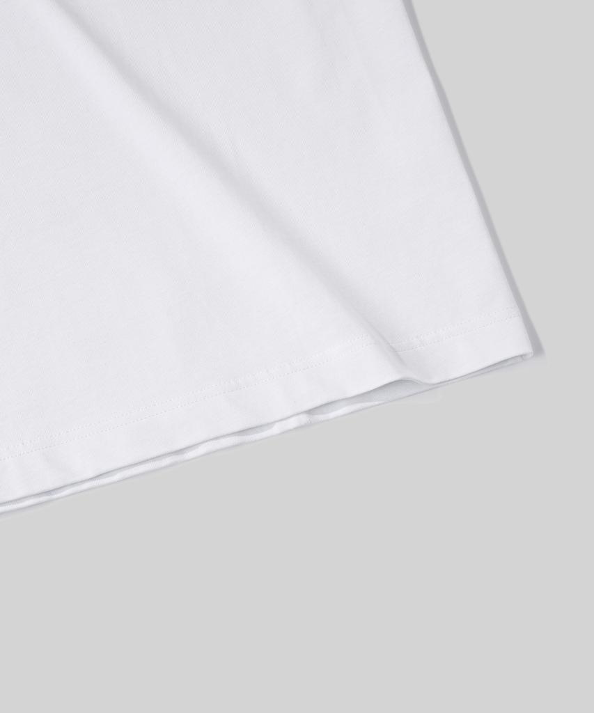 Beodeonteu Original Bird Logo Embroidered T-Shirt [White]