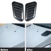 ABS Universal Car Decorative Cell Air Flow Intake Hood Scoop Bonnet Vent Cover Stickers Decoration Styling