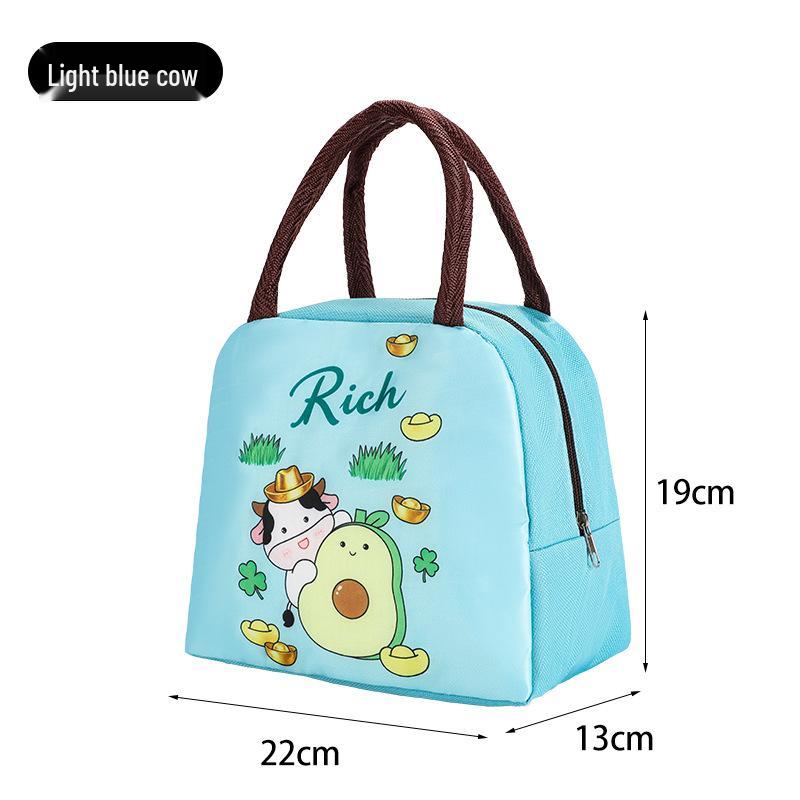Cute Insulated Bento Bag: Cartoon Lunch Box for Kids and Office