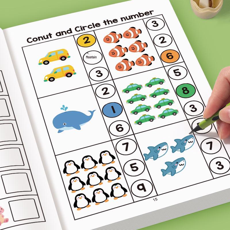 Preschool Math Fill-in-the-Blanks Workbook: Enhance Logic, Pattern Recognition, and Fun Math Learning