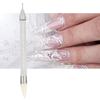 Double Head Nail Dotting Pen Nail Rhinestone Bead Picker Wax Pen Manicure ToolWhite
