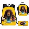 Kids Backpack Set With Lunch Bag Pencil Case - Cartoon Animal Design Grade 1-2 Students Ergonomic Spine Support Oxford