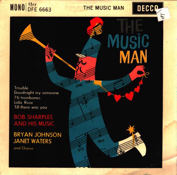 

7inch Record BOB SHARPLES & HIS MUSIC - The Music Man DFE6663 Decca 1961 UK Jazz Used