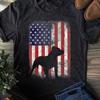 Pitbull American Flag T-Shirt: Patriotic Dog Lover Gift