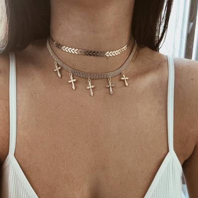 Celebrity Long Boho Choker Necklace Gold 41