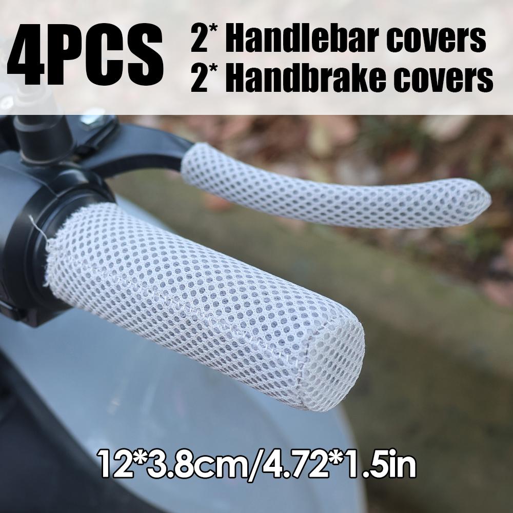 

Летний чехол для ручки электромобиля, скутера, трехколесного велосипеда, велосипеда, солнцезащитный крем Ice Silk, противоскользящий, дышащий, эластичный чехол для ручки