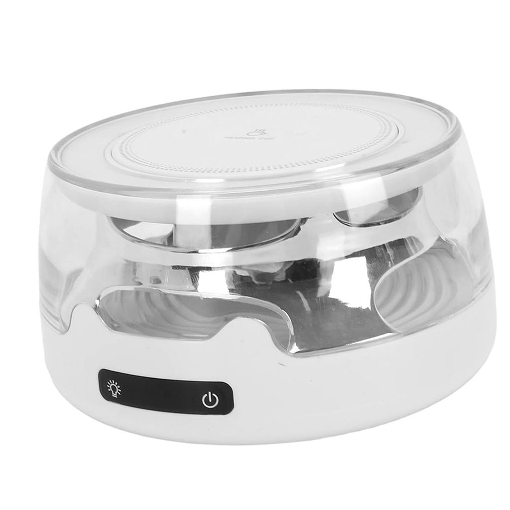 Mug Warmer 4 Heat Settings Beverage Heating Plate Electric Beverage Warmer with Night Light for Home Office White