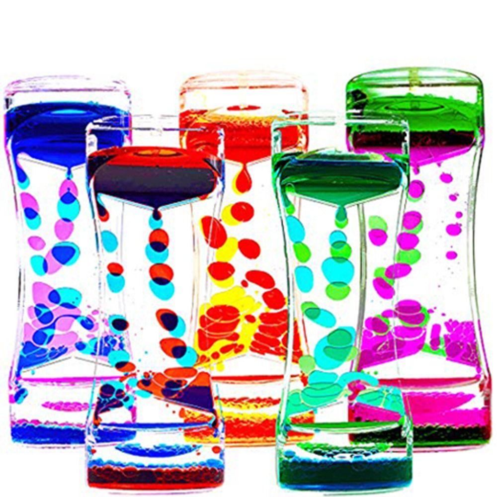 Acrylic Floating Motion Bubble Timer Creative Movement Sensory Toys Stress Relief Props