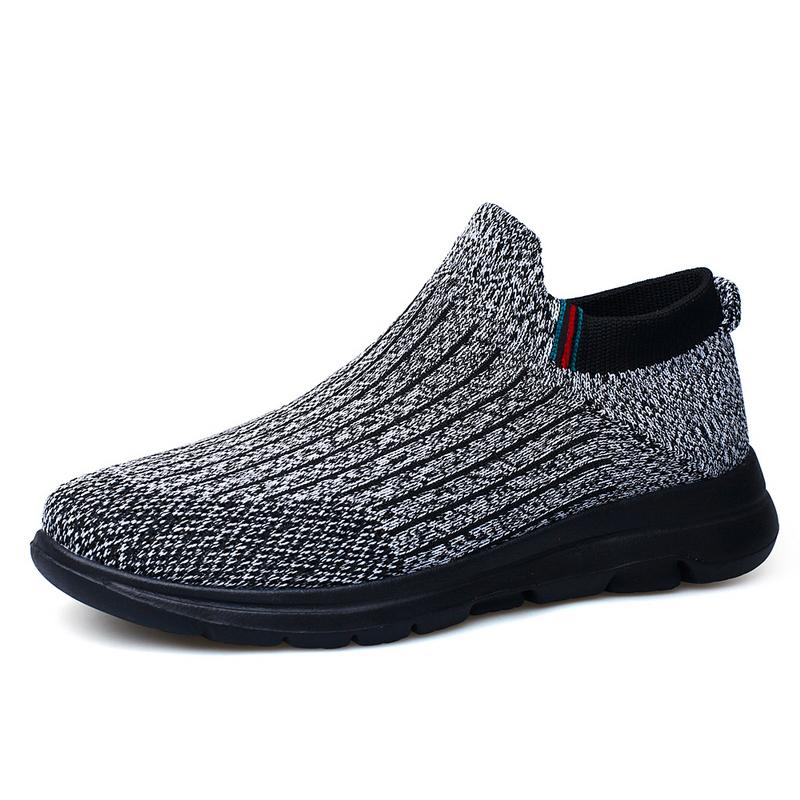 Tendință la modă pentru bărbați Pantofi Flyknit respirabili Pantofi de drumeție Pantofi de sport și de agrement în aer liber Turism Ciorapi de mers pe jos Pantofi