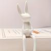 Άγαλμα Μοντέρνο Κάθιστο Κουνελάκι Φιγούρα Γλυπτό για Πάσχα Κουνέλι Σπίτι Σαλόνι Γραφείο Τραπέζι Ράφι