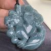 Natural A-Grade Jade Antique Guanyin Pendant for Men and Women