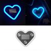 Car Dashboard Decor Neon Heart Light Solar/USB Rechargeable With 5 Lighting Modes Cute Decor For Car Interior Home Party Atmosphere Lamp