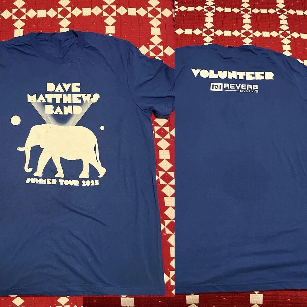 Dave Matthews Band 2025 Tour Double Sided Navy  S-5XL SS1003 Unisex T-Shirt XXXL
