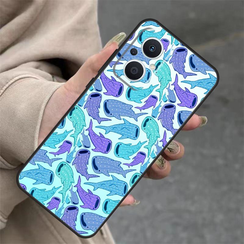 Whale Sharks Case For OPPO Reno 14F 13F 12F 11F 10 12 13 14 Pro 7 8 Lite OPPO Find X5 X6 X8 X9 Pro Cover