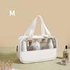 Women PU Cosmetic Storage Bag Portable Travel Wash Bag Fitness Large Capacity Cosmetic Organizer Waterproof Transparent PVC