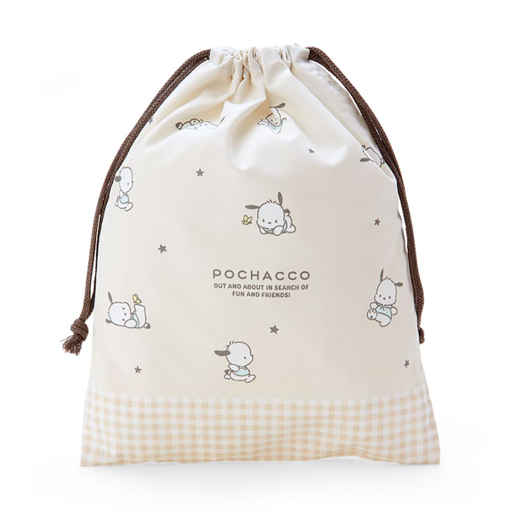 Sanrio Pochacco Drawstring 255271 Bag, Medium,