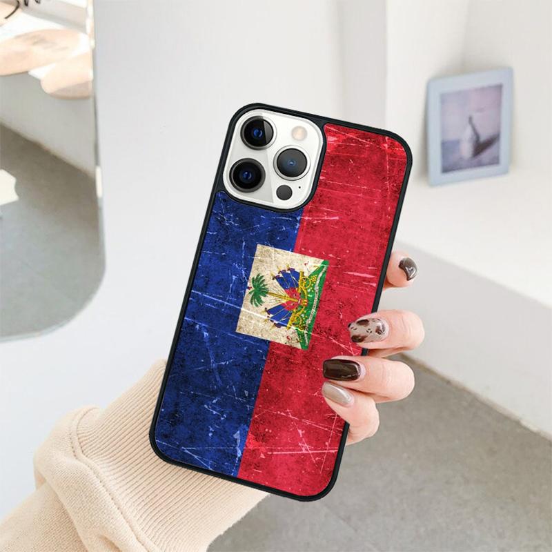 

Haiti Haitian Flag Phone Case For iPhone 17 Air 16 15 14 11 12 13 Pro MAX Plus coque Cover Shell iPhone 11pro max