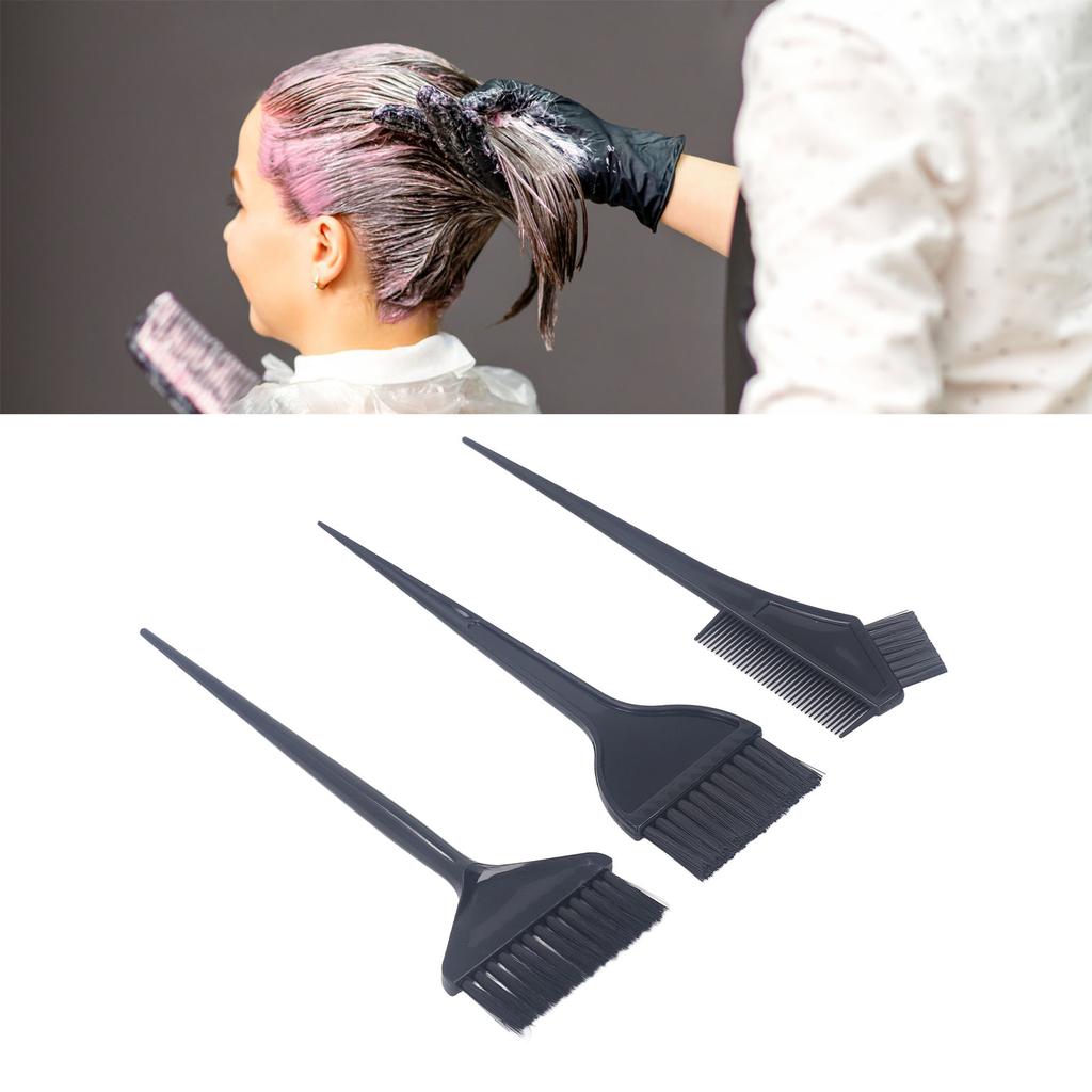 3 Stück Haarfärbe-Farbpinsel Professioneller Salon Haarfärbepinsel Haarfärbekamm Pinsel