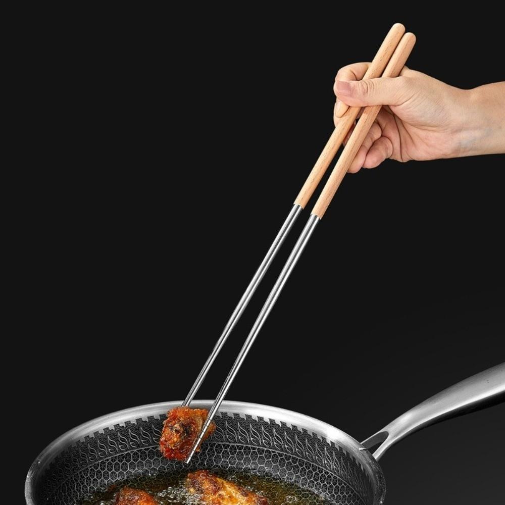 316 Stainless Steel Chinese Chopsticks Heat Resistant Metal Chopstick  Kitchen Tools