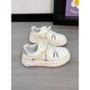 Koreanische Leinenschuhe für Mädchen - 2026 Blumenmuster, Dicke Sohle, Frühling/Herbst, Lässig Weiß