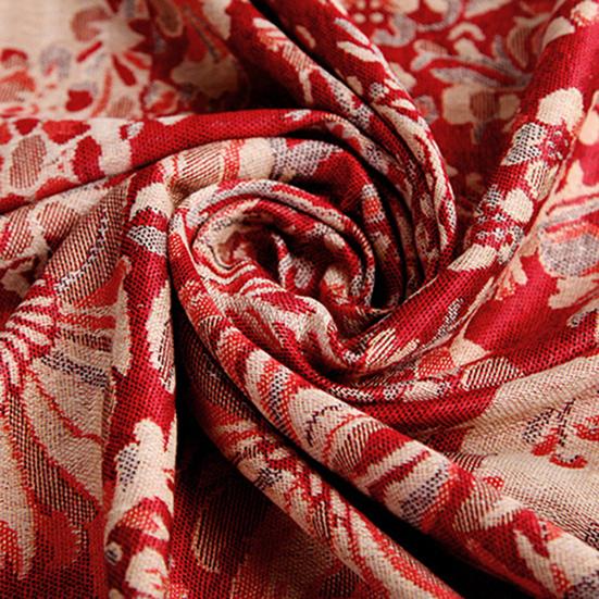 Scarf Tassels Style Vintage Smooth Cotton Shawl Scarf for Autumn