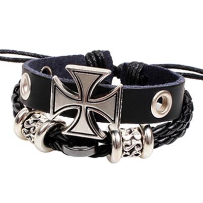 Металевий хрест Стародавнього Риму, дівчина, хлопчик, браслет із косою