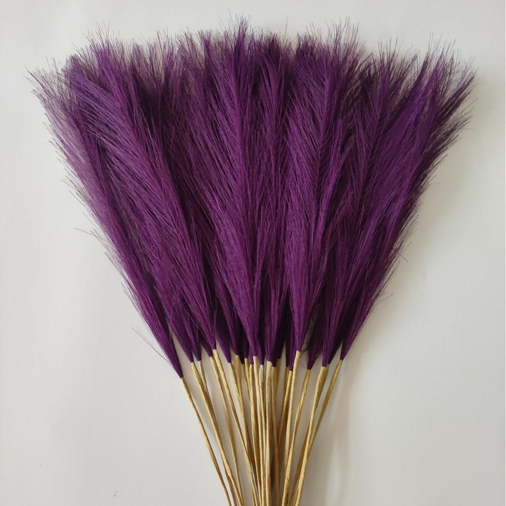 10Pcs Artificial Pampas Grass Decor Faux Reed Plume Plants for Home Wedding Table Decoration Festive Party Supplies