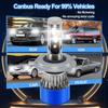 2PCS Car LED Headlamp Replacement Bulbs 20000LM High Lumens Canbus Error Free H4 High Low Beam CSP 3570 chips Auto Light Bulbs