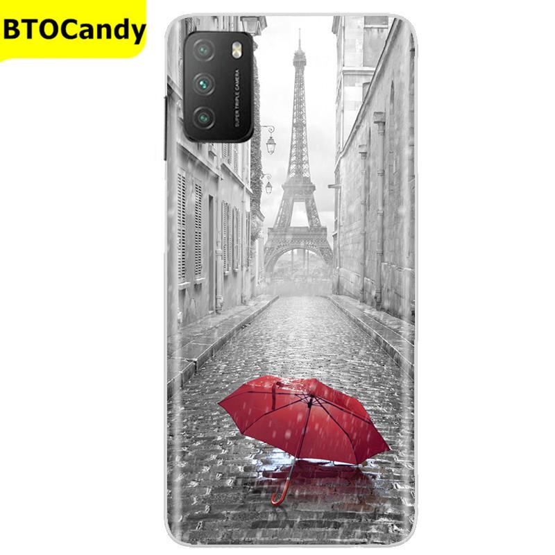 Für POCO M3 Hülle, Weiche Silikon-Rückseite, Telefonhülle für Xiaomi Poco M3 Pro 5G, Rückseitige Abdeckung, Weiche TPU Coque für POCO M 3 M3 Silikonhülle