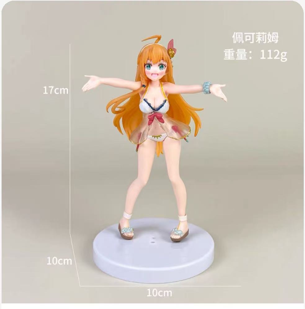 

Pecorine Figure 17CM Anime Game Princess Connect Re:Dive Anime Model Toys Gifts Collection Action Ornaments PVC Swimsuit 1/7 No box