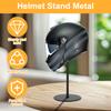 2Pcs Helmet Stand Metal Motorcycle Helmet Display Holder with Stable Base Desktop Helmet Stand Floor Standing Hat Storage Rack