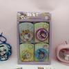 Sanrio Cute Cartoon Mini Round Mirror - Portable, High Appeal for Children & Students, Girly Heart Design