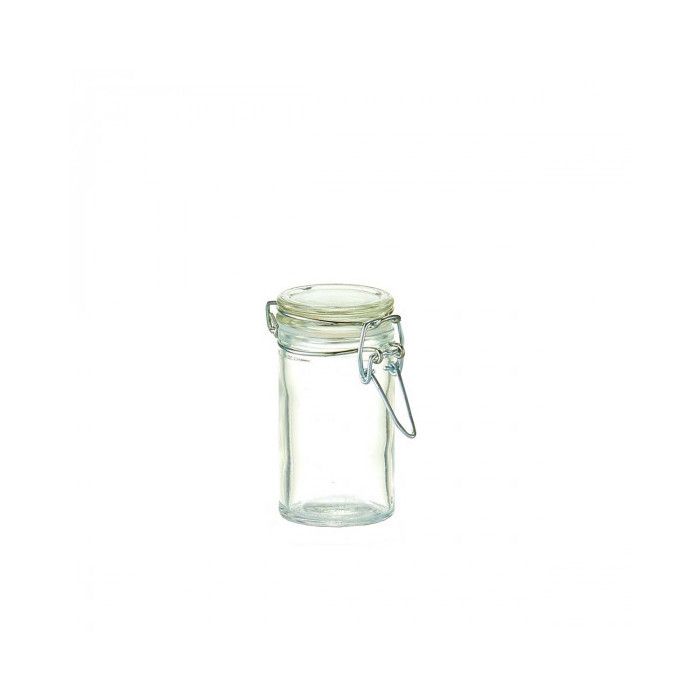 Bocaux à épices - ON RANGE TOUT - 4 bocaux en verre - Fermeture en métal - Joint d'étanchéité - 70ml