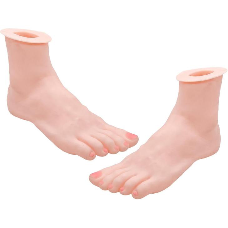 Versatile Silicone Hand and Foot Models Adjustable Silicone Hand Foot Shape Models for Beauty Artists Accessory Display