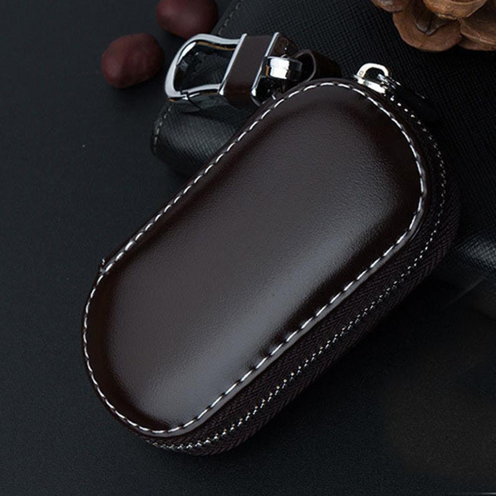 Key Case Multi-function Leather Key Case Car Key Bag For Faraday Cage Keyless Entry Key Fob Pouch, Car RFID Key Security Famous