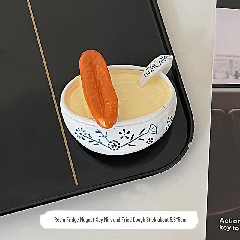 Personalized 3D Food Refrigerator Magnet - Creative & Cute Resin Design