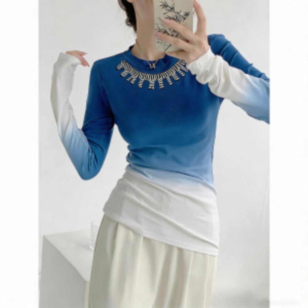 Frühling Bohème Stil Zebra Muster Mode Damen T-Shirt Pullover Damen Langarm Kleidung Outdoor Lässig T-Shirts Oberteil