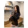 Hepburn Style Women's High-End Waist-Cinched Slimming Dress with Lapel, Perfect for Spring and Autumn.