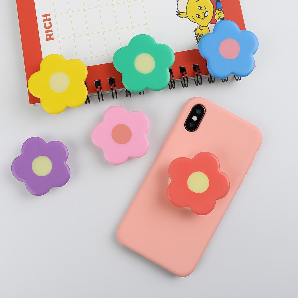[Aesthetic Essential] Floral Phone Grip Holder & Kickstand