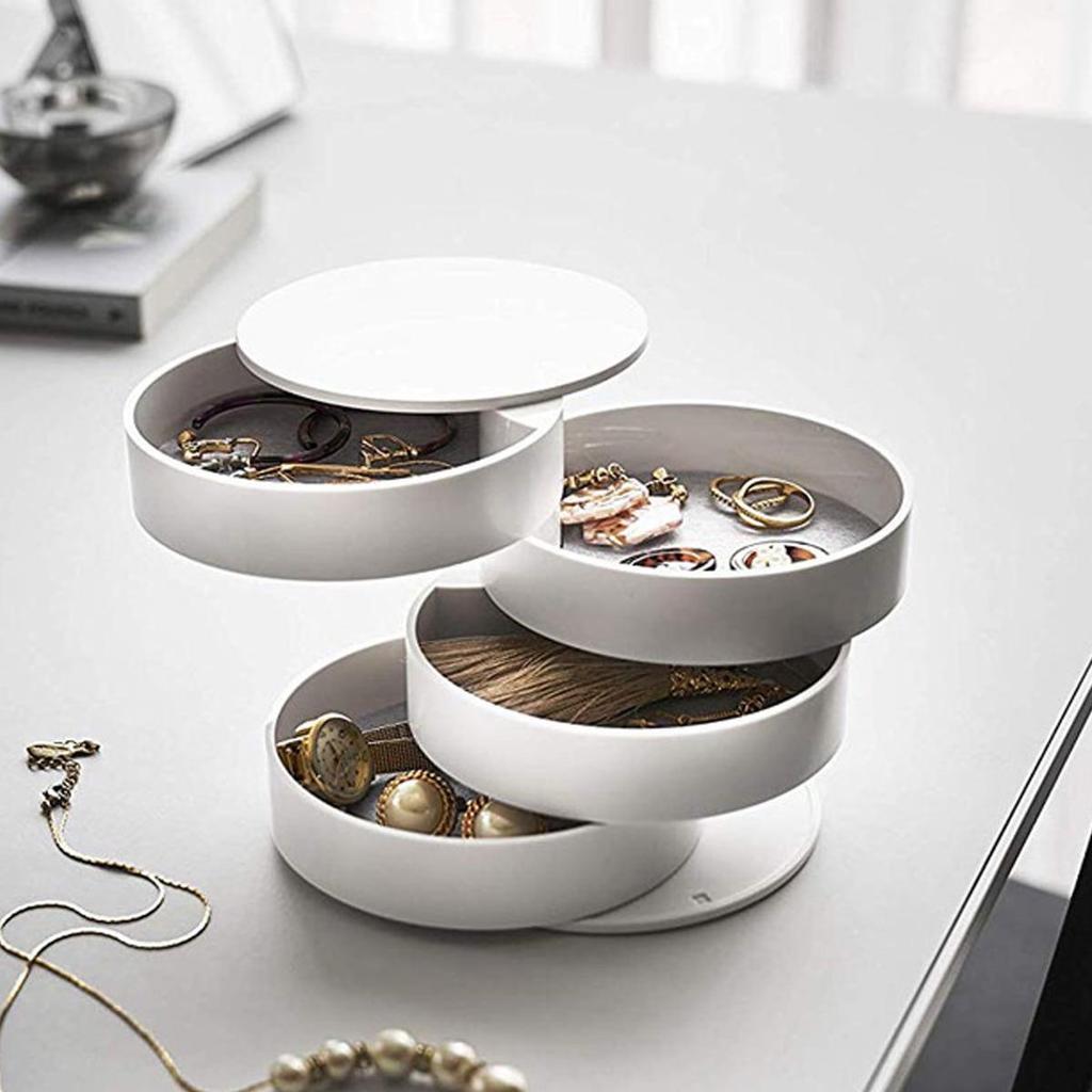 Nordic Rotating Multi-layer Jewelry Organizer Box
