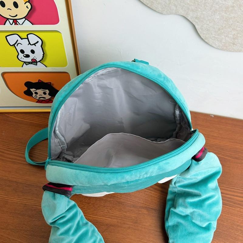 New trendy plush big mouth shoulder bag two-dimensional girl backpack student schoolbag