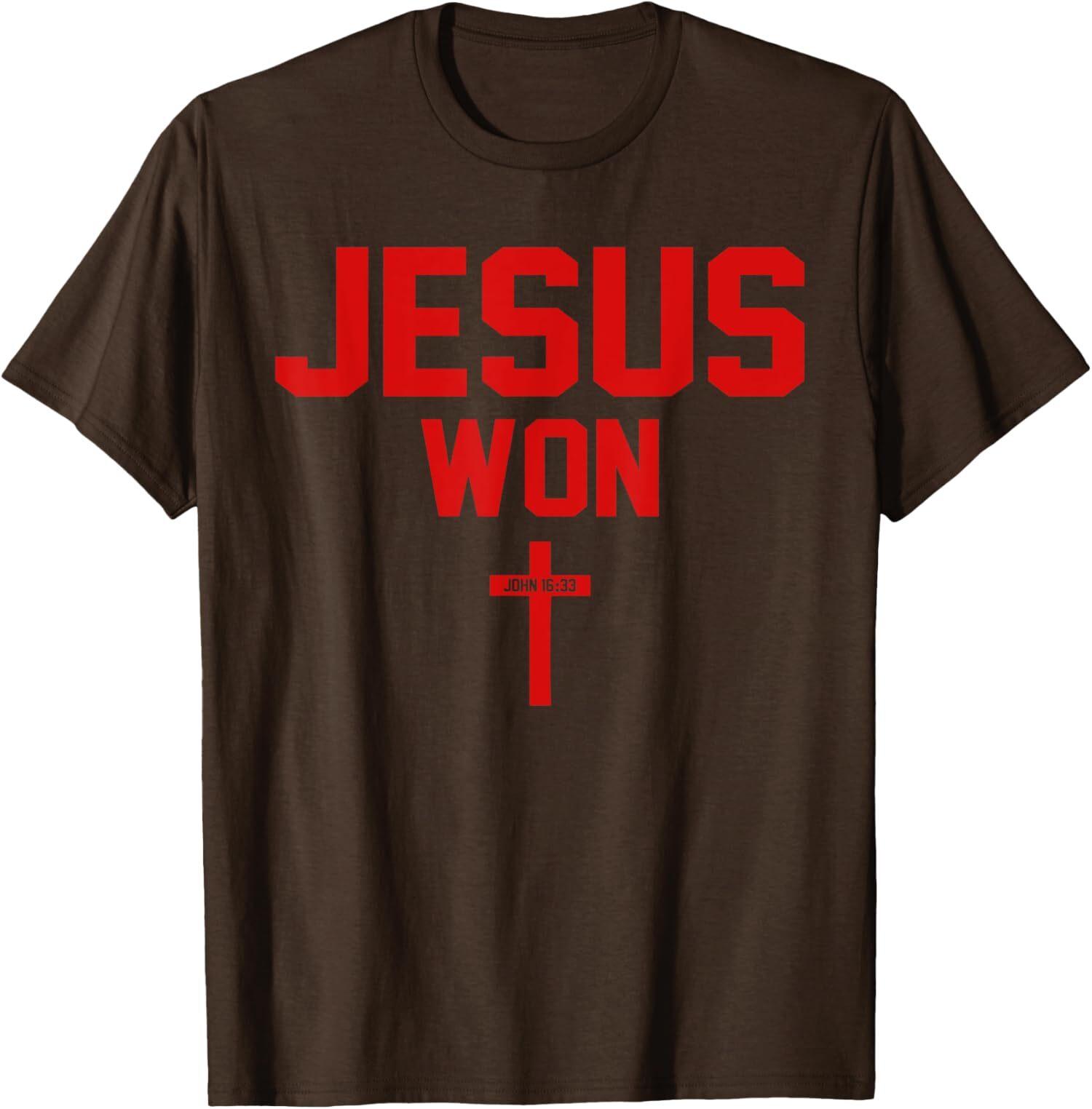 Jesus Won Just Here To Give God Glory Ohio Pride Cool Unisex T-Shirt S разноцветный