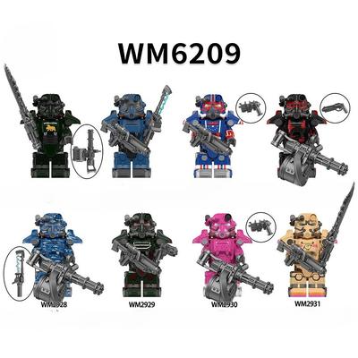 WM6209 Аніме Ігри Цеглинки Ляльки Лезо Щит Солдат Ангел Збірні Іграшки Будівельні Блоки Колекція Іграшкова Модель для Дітей