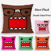 Cool Cute D-Domo KunS Face Pillow Case Soft Plush Fabric Double Sided Print Decorative Home Living Room Gift Cushion
