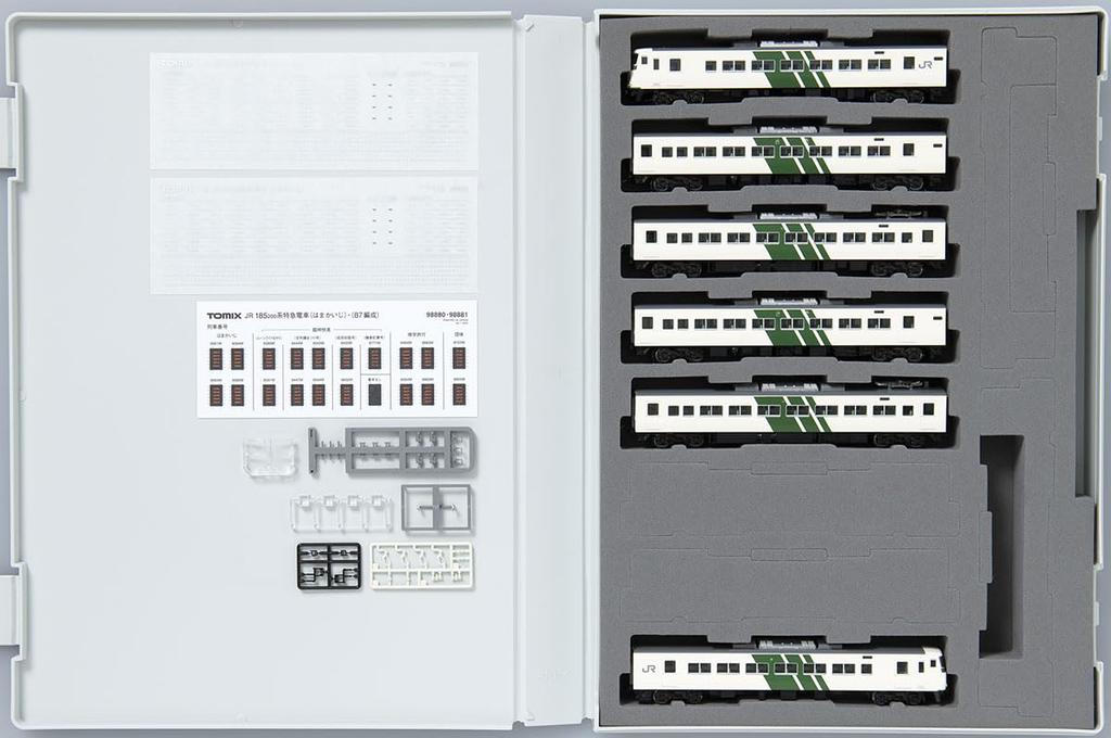 Tomytec TOMIX N Gauge JR Series Hamakaiji Odoriko Color Reinforced Skirt Model 98880 185-200 Set, Train,