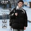 JEEP SPIRIT Men's Stand-Collar Padded Winter Jacket