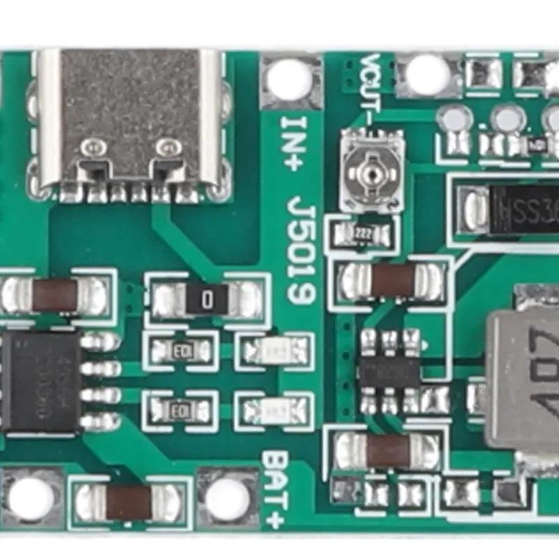5-50pcs Type-C TP4056 5V 2A Li-ion 18650 Lithium Battery Charger Module DC-DC Charger Discharge Power Board Step Up Boost Module