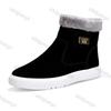 Fashion Men's Winter Thick Soled Snow Boots Fashion Outdoor High Top Lace-up Ankle Boots Male Thickened Comfortable Warm Cotton Botas