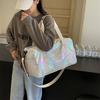 Colorful gradual change portable fitness bag large capacity outdoor sports dry and wet separation travel bag women's multi-functional yoga bag